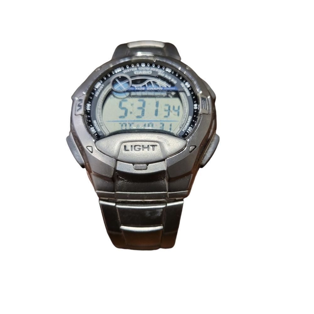 Casio W-753 Dual Time 5 Alarm Countdown Timer AUTO LIGHT Quartz Men Watch